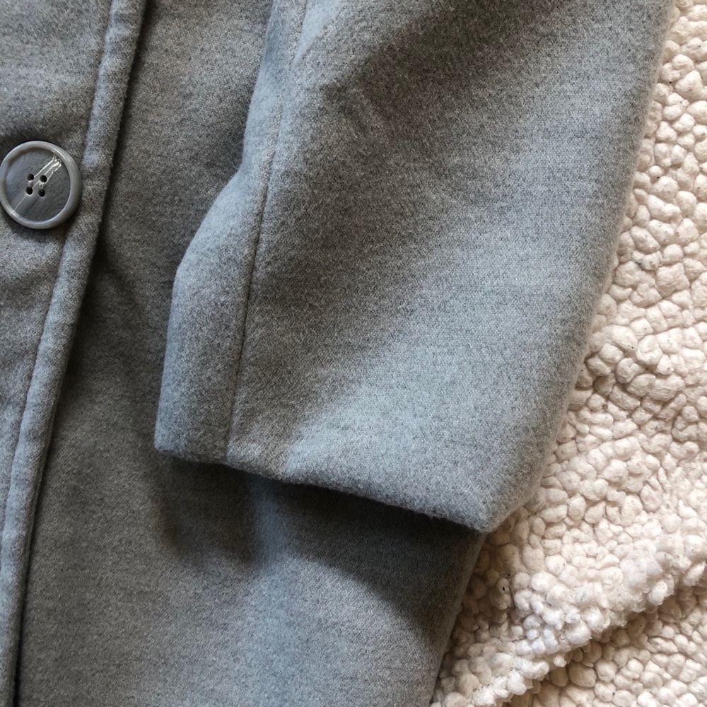 Gray Double Breasted Formal Coat - image 8